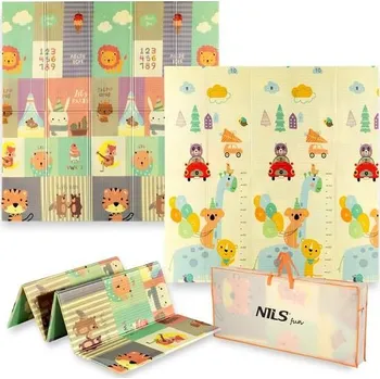 NILS Fun Dětská skládací pěnová podložka MD04 ZOO