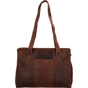 Kabelka Dámská kožená kabelka Greenwood Fione - hnědá