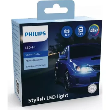 Autožárovka PHILIPS LED H11 Ultinon Pro3021 6000K 2 ks