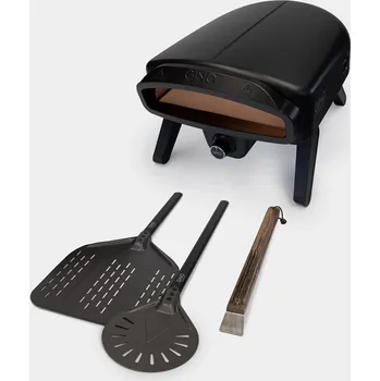 Pec na pizzu Pece na pizzu GINO Plynová trouba na pizzu Gino VESUVIO černá SET/4ks