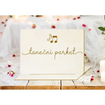 Svatební dekorace Svatební cedulka psací taneční parket