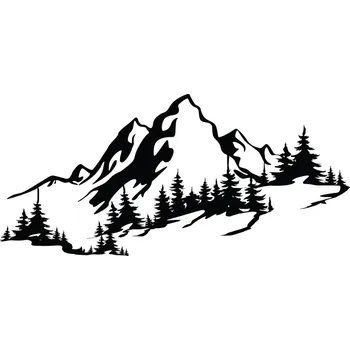 Dekorativní kovový doplněk na zeď - HORY,&nbsp;67 x 30 cm + vyzvednutí ZDARMA