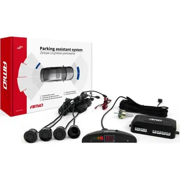 Parkovací asistent Parkovací senzory AMiO XD-364 s LCD displejem 01 čierna
