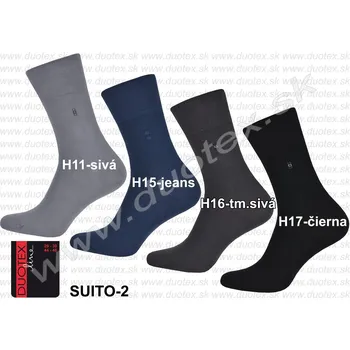 Pánské ponožky DUOTEX Pánské ponožky Suito-2 Barva: H15-jeans, Velikost: 45-47(30-31)