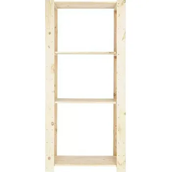 regál Dřevěný regál 80 × 30 × 174 cm 4 police hnědý