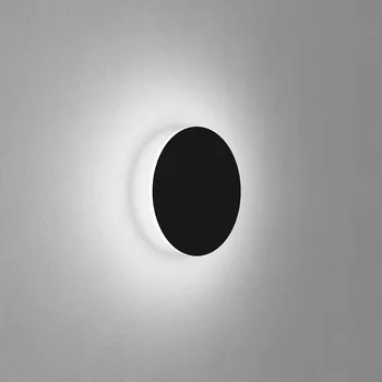 Lampička Egger Licht Nástěnné svítidlo Egger DLS Orbit, černé, Ø 25 cm, hliník, 2 700 K - Ø pro montáž na stěnu 10 cm; hloubka stínidla 1 cm černá LED 7,5 W celkem - Doprava zdarma