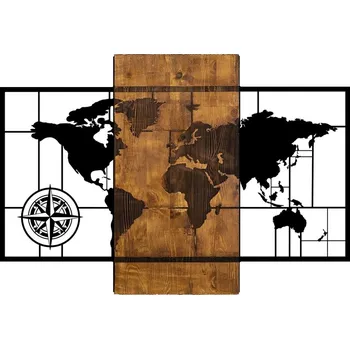 Dekorace na zeď NN01659 - světadíly + vyzvednutí ZDARMA