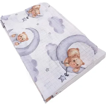 látková plena Bavlněná plena / medvídek 70x80 cm