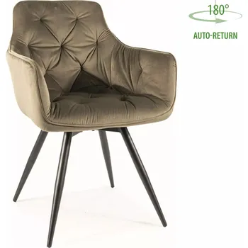 Jídelní židle Signal Jídelní židle MANGO VELVET | olivová