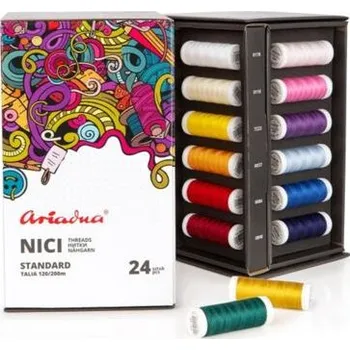 Nit Luxusní sada šicích nití PES Ariadna Talia (24x200m)
