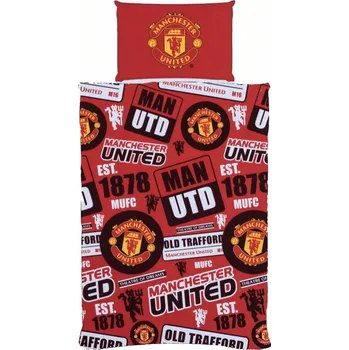Povlečení MANCHESTER UNITED FC Povlečení Manchester United FC, červené, 135x200 cm
