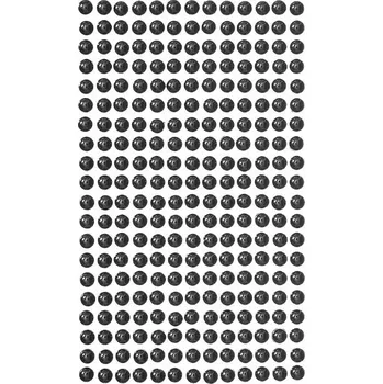 DP Craft Samolepící kamínky perly černé 6mm 260ks
