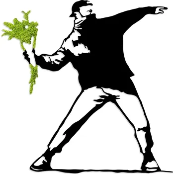 Dekorace na zeď NN01545 - Flower Thrower + vyzvednutí ZDARMA