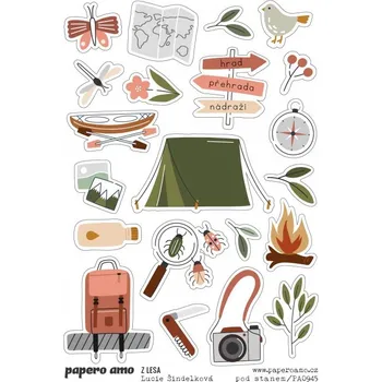 samolepka Papero amo - Samolepky arch - Z LESA / Pod stanem