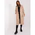 Dámský kabát Dlouhý kabát s páskem TW-PL-BI-5312-1.31 béžový, XL