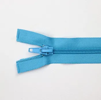 Zip Pro Háčkování Spirálový zip dělitelný 30 cm tyrkysový