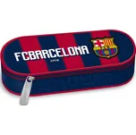 ARSUNA Školní penál FC Barcelona, pruhovaný, oválný