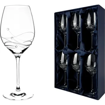 Sklenice A-KRISTAL Classic - skleničky na červené víno se Swarovski® Elements | sada 6 sklenic