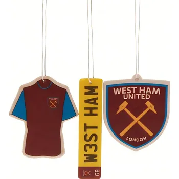 Vůně do auta WEST HAM UNITED FC Vůně do auta West Ham United FC, sada 3 kusy, 7x7 cm