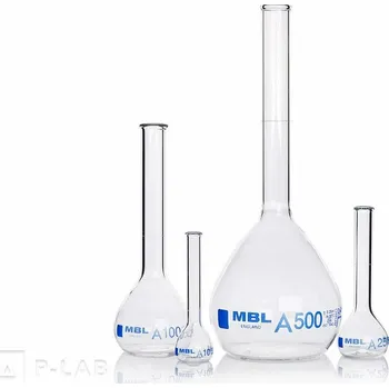 Laboratorní baňka Baňka odměrná třídy A bez zábrusu (Objem (ml): 2 000, Přesnost (ml): &plusmn0,600, Výška (mm): 370, Vnitřní průměr hrdla (mm): 27, Balení (ks): 1)