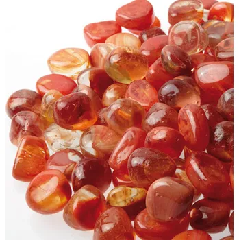 Zahradní dekorace Granulati Zandobbio Skleněné valounky Rainbow Rosso 20 - 30 mm 530 g