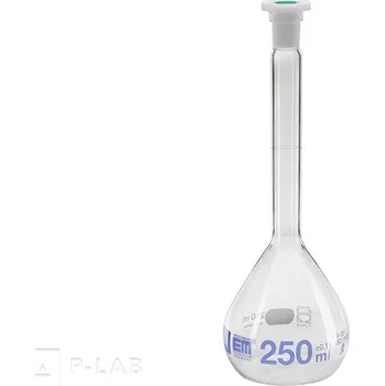 Laboratorní baňka Baňka odměrná třídy A s PE zátkou | HIRSCHMANN (Objem (ml): 5 000, Přesnost (ml): &plusmn1,200, Výška (mm): 475, NZ: 34/35, Balení (ks): 1)