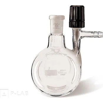 Laboratorní baňka Baňka Schlenkova kulatá s PTFE postranním ventilem | DURAN® (Objem (ml): 25, NZ: 14/23, Balení (ks): 1)