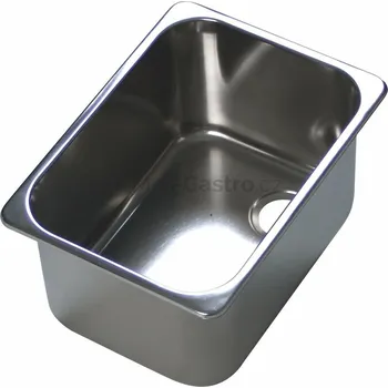 Nerezový dřez OEM Lisovaný dřez 335x235x180mm - oblý okraj P