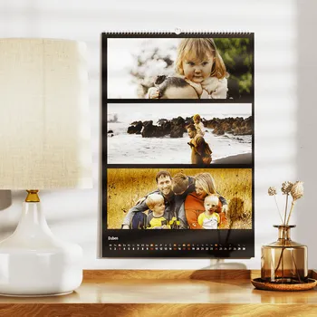 Fotokalendář Kalendář z vlastních fotek levně ve formátu A3 na výšku, Kvalitní tisk, Expresní výroba Motiv Tmavý