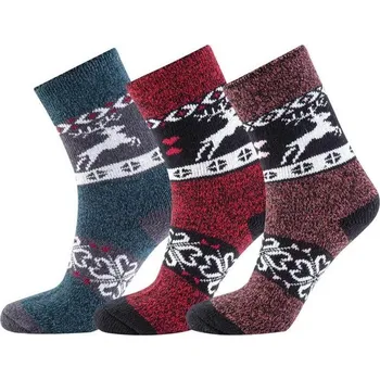 Pánské ponožky vlna z alpaky 3 páry mix barev