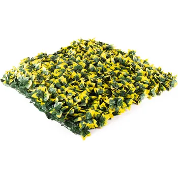 umělý živý plot Umělý živý plot Hawaj Blýskalka Photinia žlutá | Stěna 100 x 100 cm + DOPRAVA ZDARMA