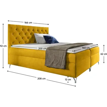 Postel Boxspringová postel GUINEVRA 5 Tempo Kondela