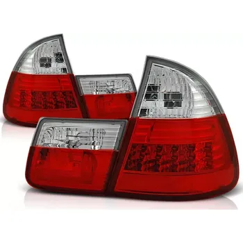 Zadní světlomet Zadní světla, lampy LED BMW E46, 1999-2005, combi, čiré, červené (LDBM28)