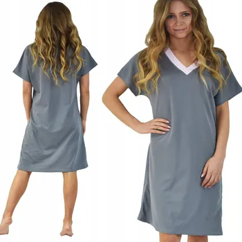 Dámská noční košile Born2rest košile noční dámská 1003 krátký rukáv před kolena velikost 3XL