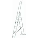 Žebřík trojdílný 3x11 příček PROTECO, Krause 10.66-3-11-KR