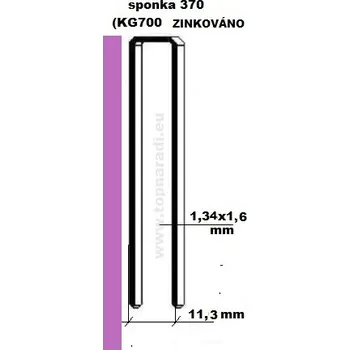 Spona do sešívačky Sponka 370/64mm (KG764) pro Haubold PN7565, PN775, PN755 (8400ks)