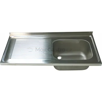 Nerezový dřez OEM Dřezová deska 1200x700mm 1x(500x400x250)P