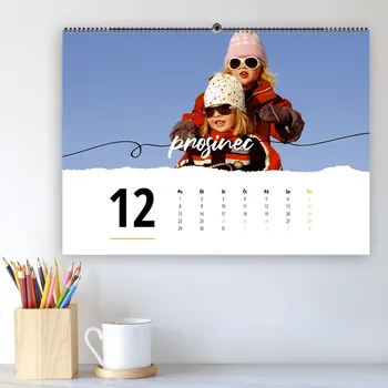 Fotokalendář Fotokalendář A3 na šířku, Vlastní fotky, Online editor a snadná výroba. Motiv Trhutý