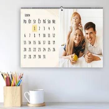 Fotokalendář Kalendář z vlastních fotek levně ve formátu A3 na šířku, Kvalitní tisk, Expresní výroba Motiv Vanilla cream