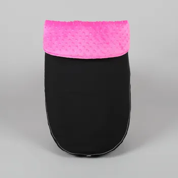 Přeprava dětí Reflexní nánožník pro kočárky THULE Urban Glide 3 Vrchní strana: Softshell černá, Vnitřní strana: Minky fuchsiová Reflexní nánožník