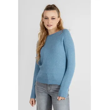 Dámský svetr Only dámský svetr Rica s kulatým výstřihem modrý Velikost: M