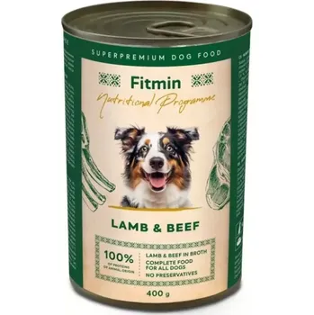 Krmivo pro psa Fitmin Dog konzerva Lamb & Beef 6x400g