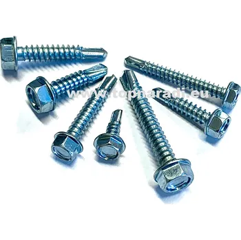 Šroub TEX 6,3x90 samovrtný šroub, šestihranná hlava, ZN, DIN7504K (100ks)