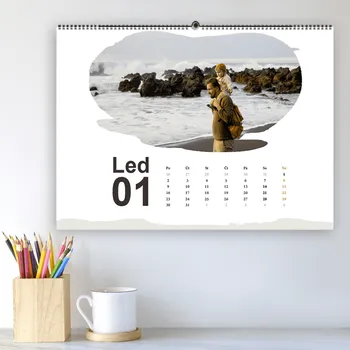 Fotokalendář Kalendář z vlastních fotek levně ve formátu A3 na šířku, Kvalitní tisk, Expresní výroba Motiv Safari