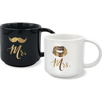 Stolování Nekupto Hrnečky pro pár - Mr. a Mrs. 2x350 ml 2 ks