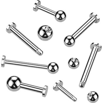 Šperk Šperky4U Piercing do brady - labreta TITAN - TIT1020-12123