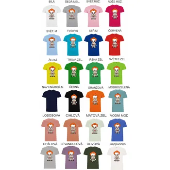 Dámské tričko Tričko Klaun Pennywise Barva: Olivová, Velikost: 3XL