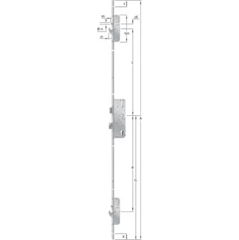 Příslušenství k oknu KFV zámek D65/8/92/20 hákový