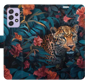 Pouzdro na mobilní telefon Flipové pouzdro iSaprio - Flower Jaguar 02 - Samsung Galaxy A52 / A52 5G / A52s