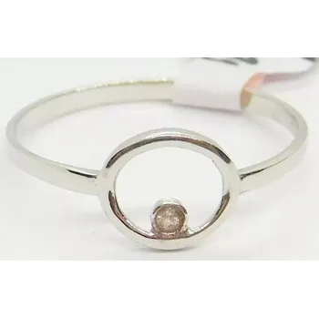 Prsten Klenoty Budín Zásnubní dámský prsten z bílého zlata se zirkonem 585/0,89gr vel. 56 HK1161 (Klenoty Budín Zásnubní dámský prsten z bílého zlata se zirkonem 585/0,89gr vel. 56 HK1161)